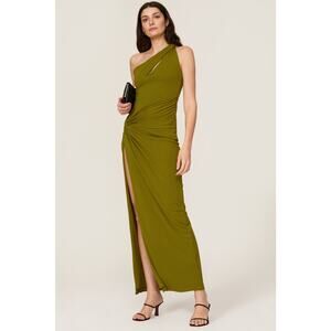 NICHOLAS Olive One-Shoulder Dress (Re-posh)